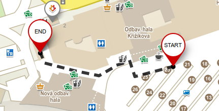 Praha Florenc Metro
transfer
