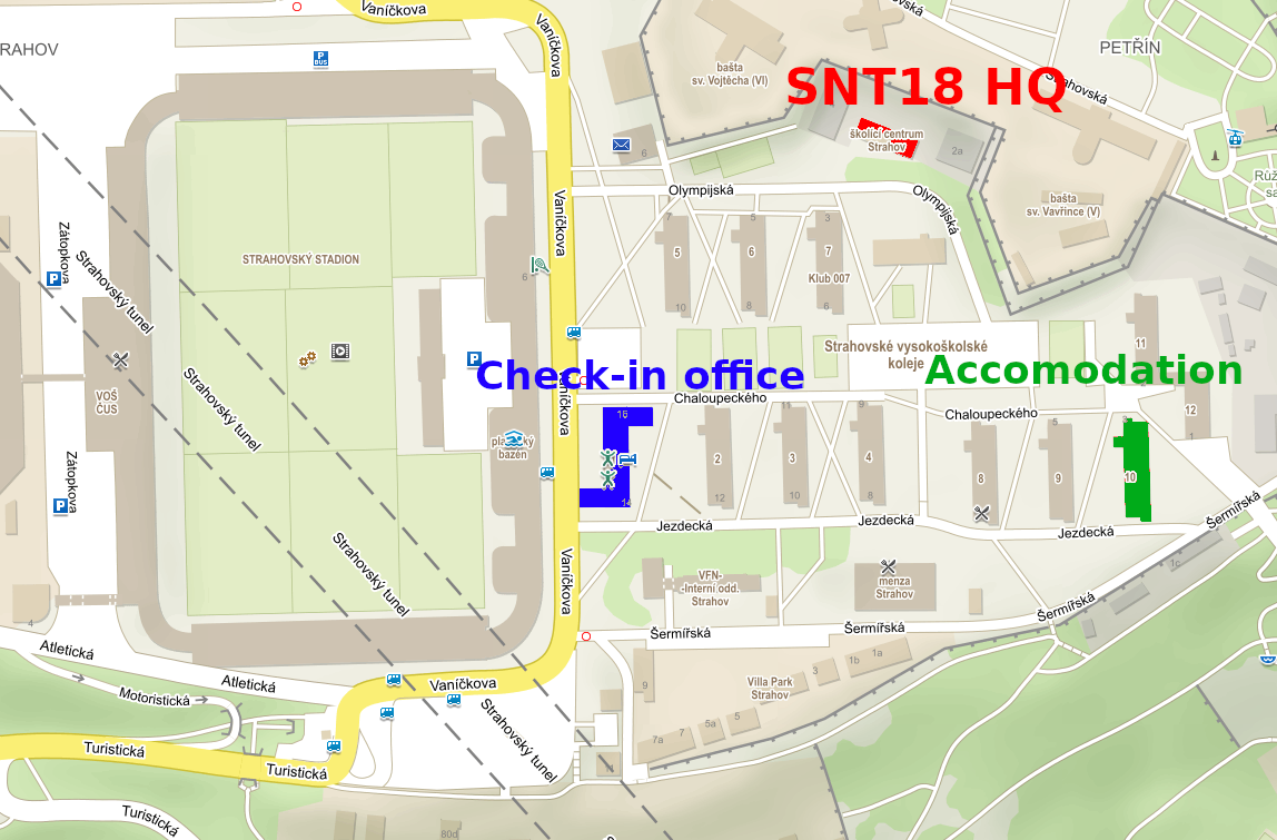 Strahov dormitory plan for
SNT18